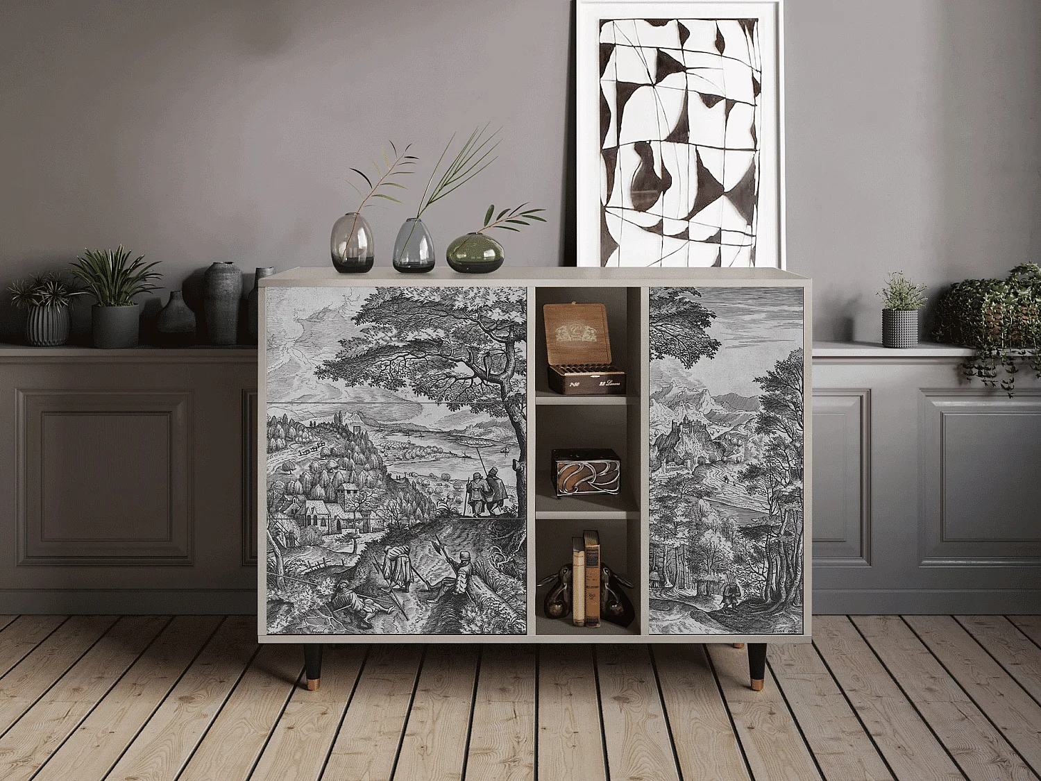 Dressoir - 125x98x48 cm - BS2 - Milites Requiescentes, Zand