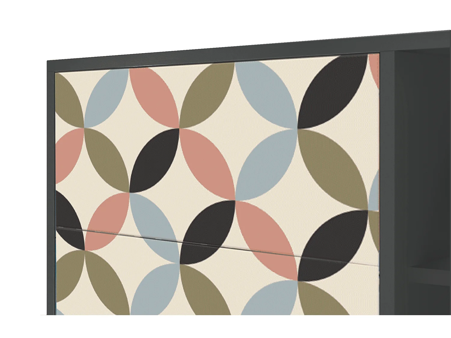 Buffet - 125x98x48 cm - BS2 - Butterfly Effect, Anthracite