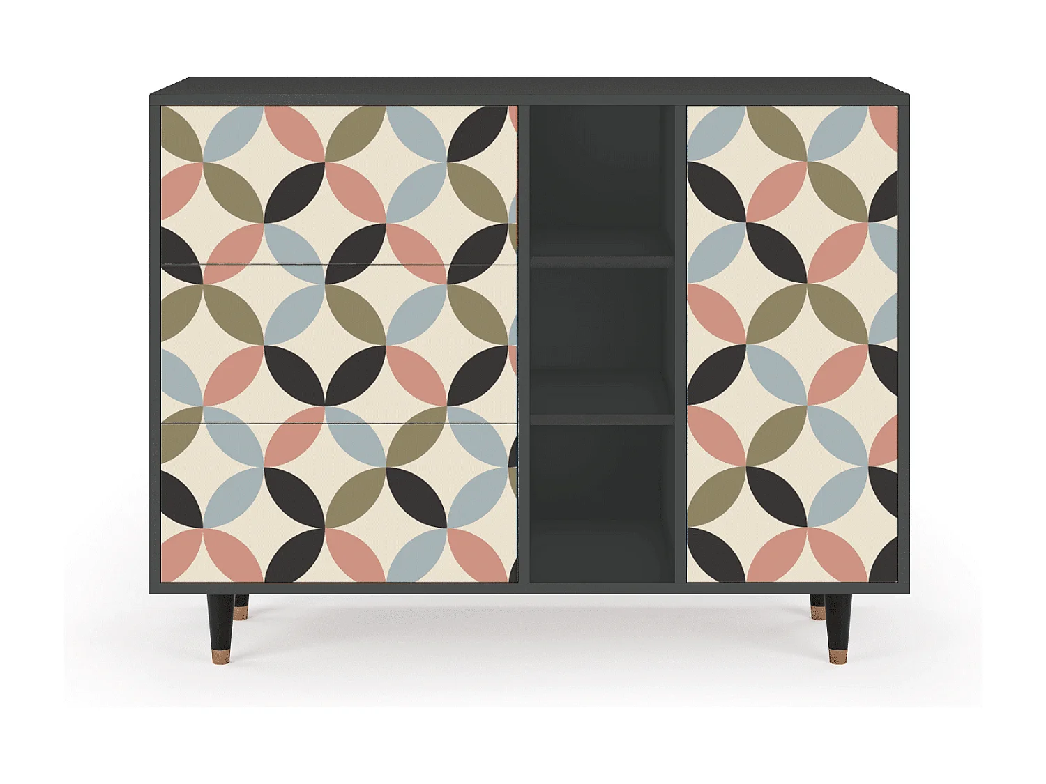 Sideboard - 125x98x48 cm - BS2 - Butterfly Effect, Anthrazit