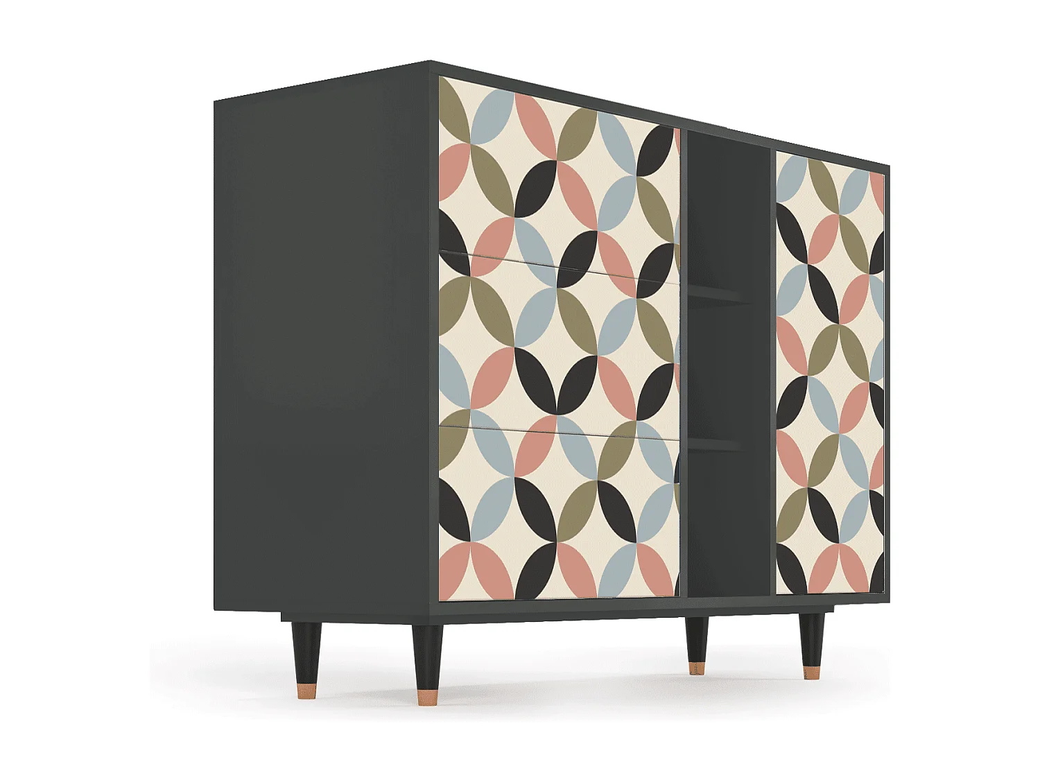 Sideboard - 125x98x48 cm - BS2 - Butterfly Effect, Anthrazit