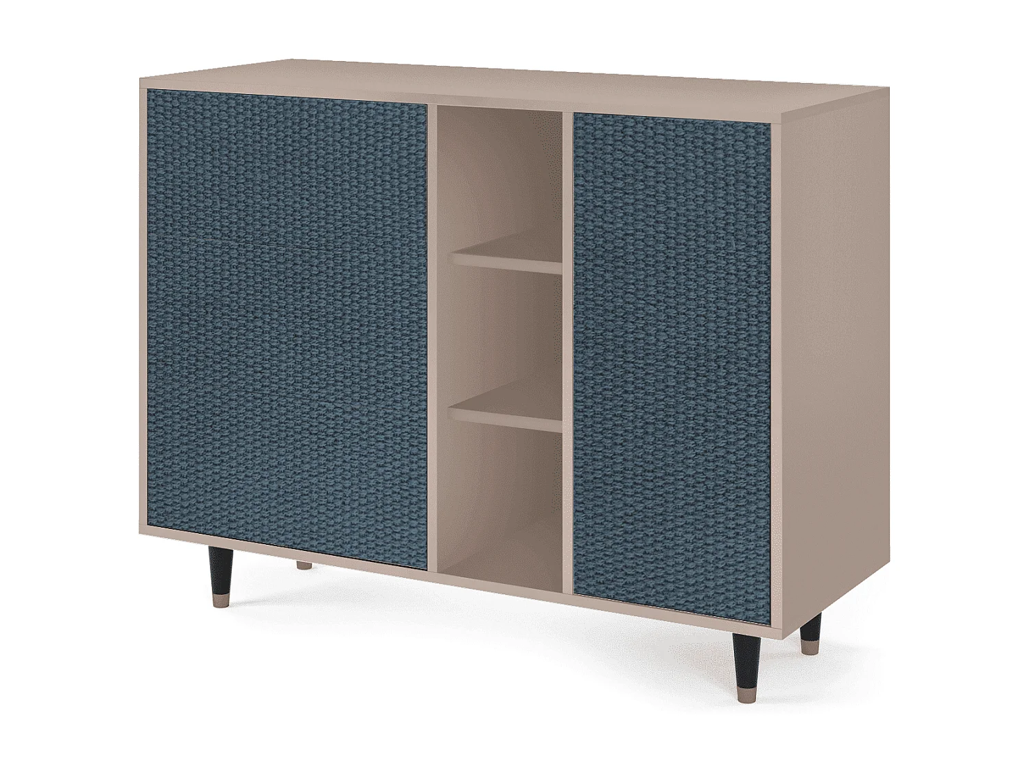 Credenza - 125x98x48 cm - BS2 - Knitted Pattern, Latte