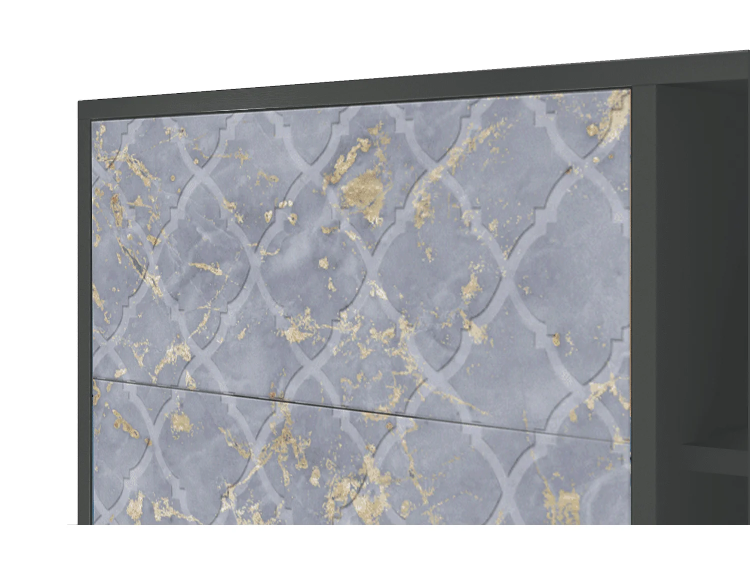 Buffet - 125x98x48 cm - BS2 - Golden Smoke, Anthracite
