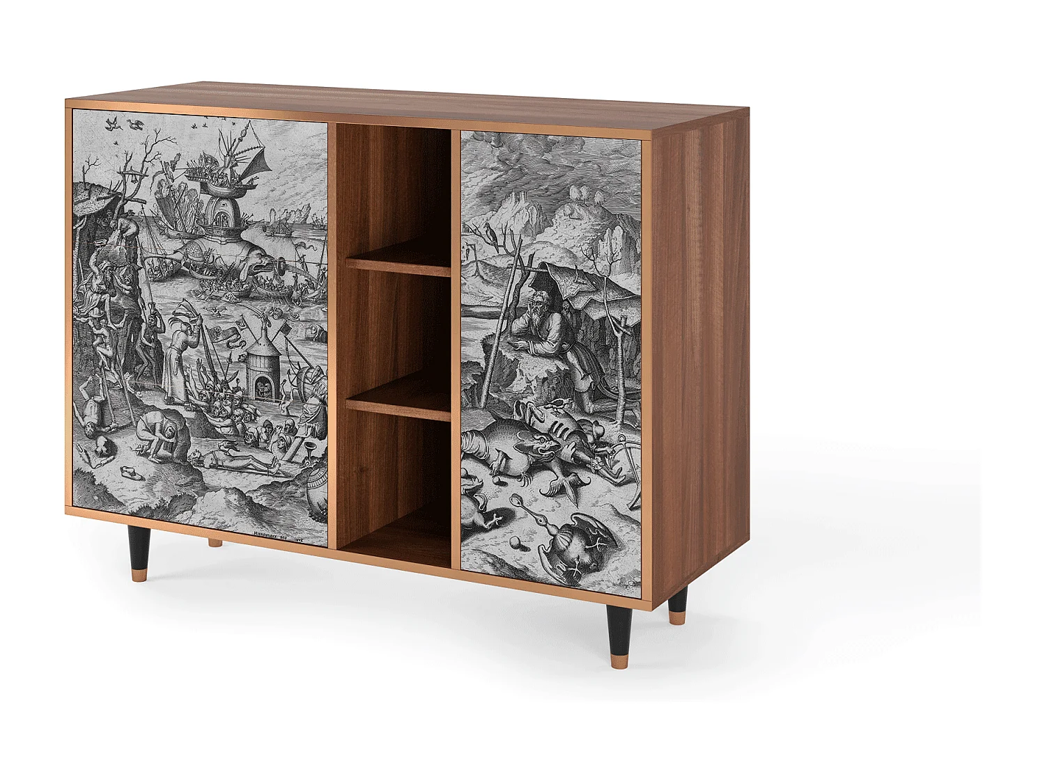 Dressoir - 125x98x48 cm - BS2 - The Temptation, Walnoot