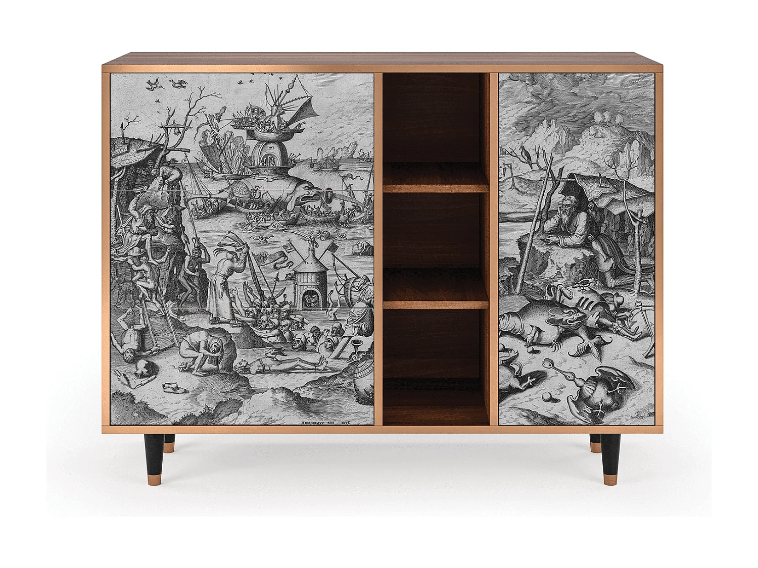 Buffet - 125x98x48 cm - BS2 - The Temptation, Noyer