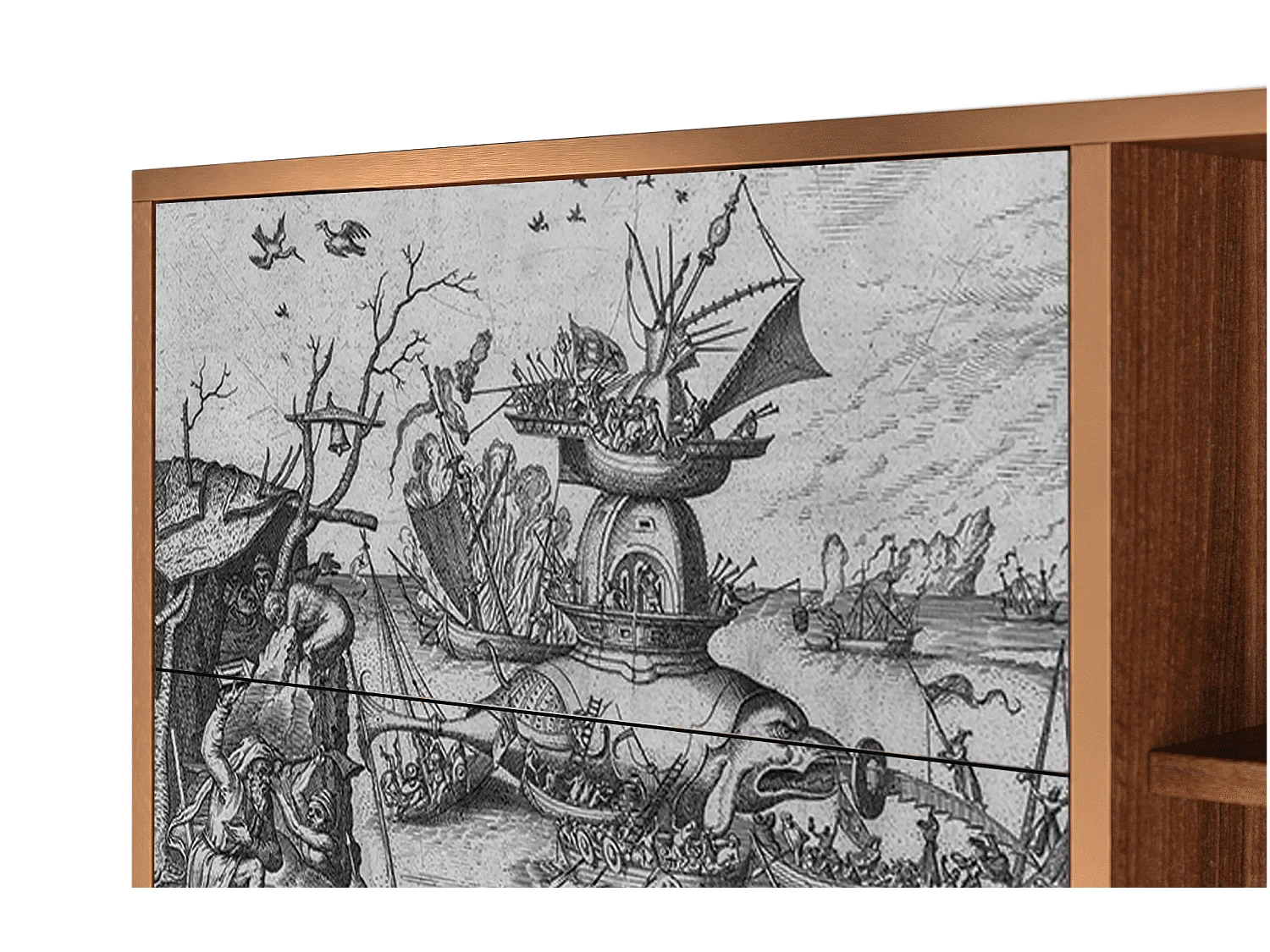 Buffet - 125x98x48 cm - BS2 - The Temptation, Noyer