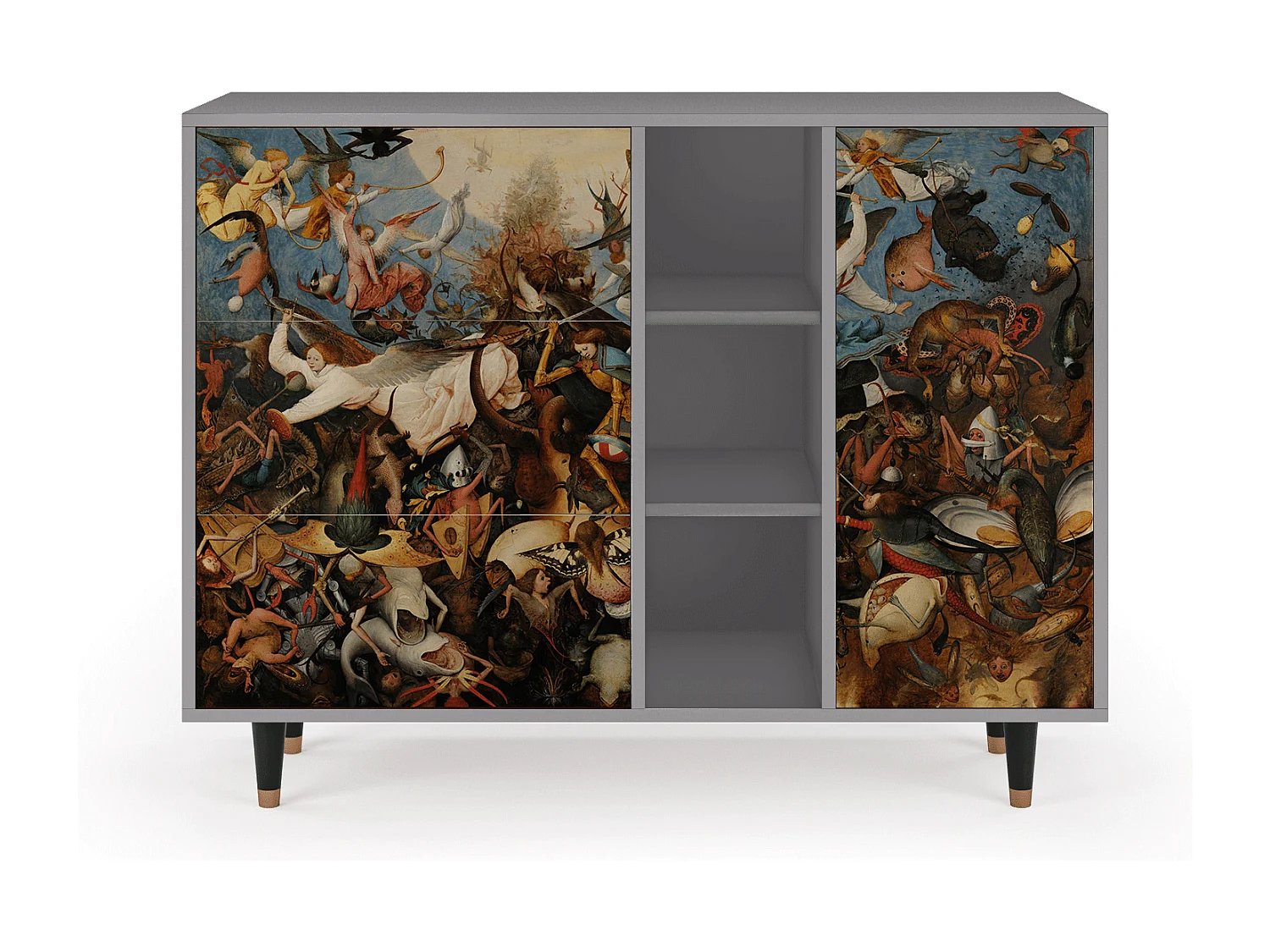 Buffet - 125x98x48 cm - BS2 - The Fall, Gris