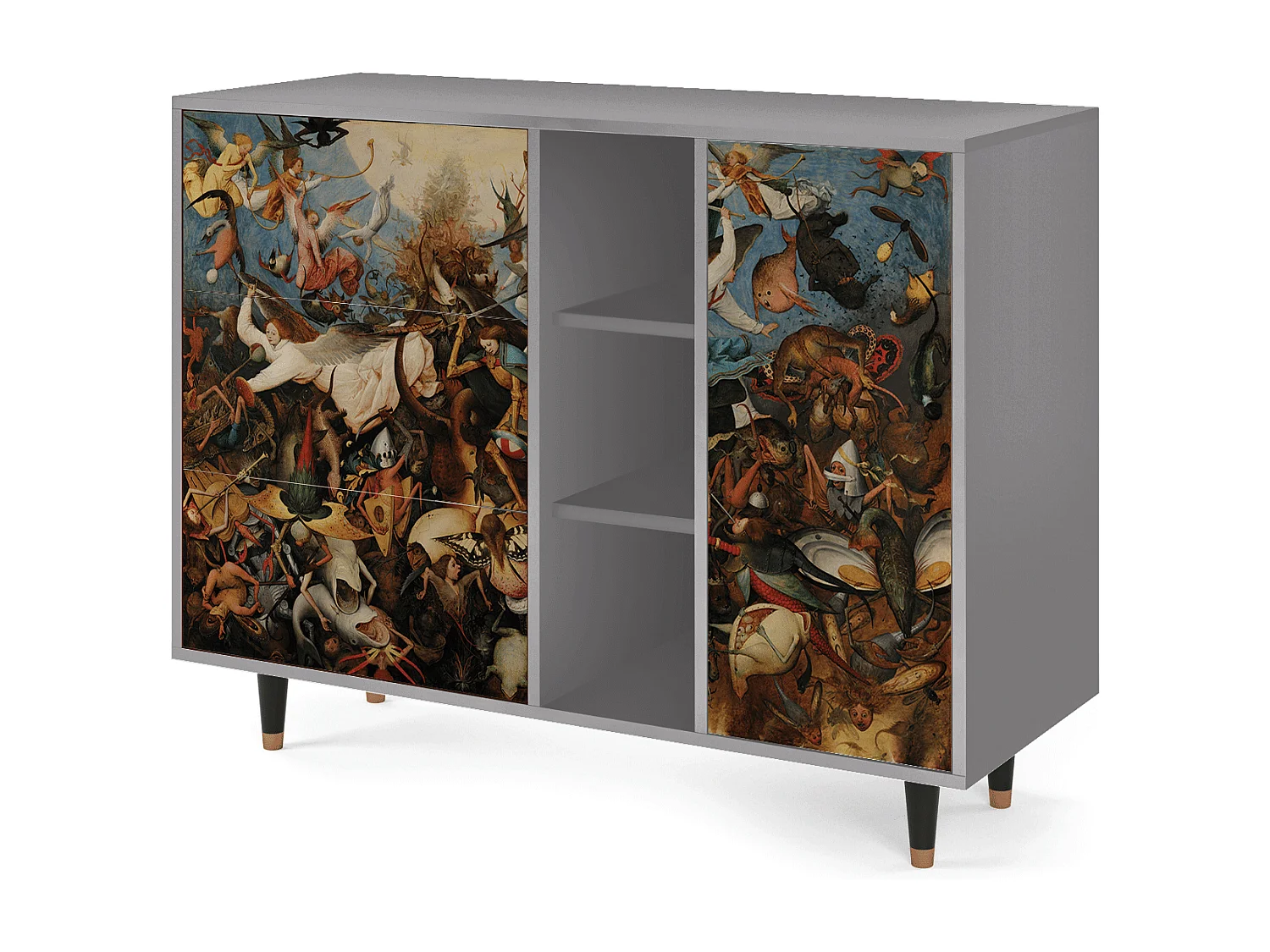 Buffet - 125x98x48 cm - BS2 - The Fall, Gris