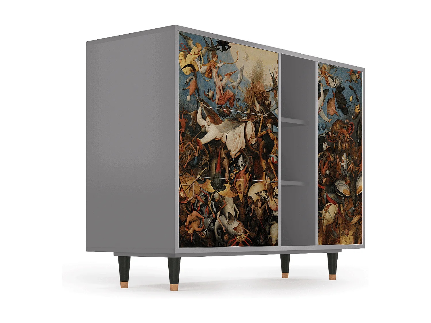 Buffet - 125x98x48 cm - BS2 - The Fall, Gris