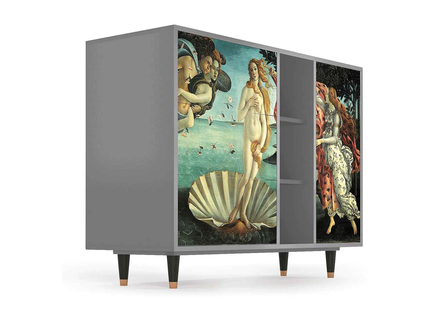 Buffet - 125x98x48 cm - BS2 - The Birth of Venus, Gris