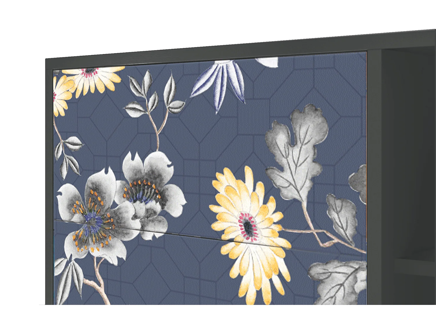 Credenza - 125x98x48 cm - BS2 - Dark Flower Bed, Antracite