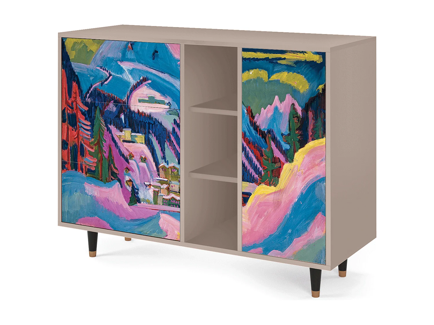 Buffet - 125x98x48 cm - BS2 - Davos Winter, Latte