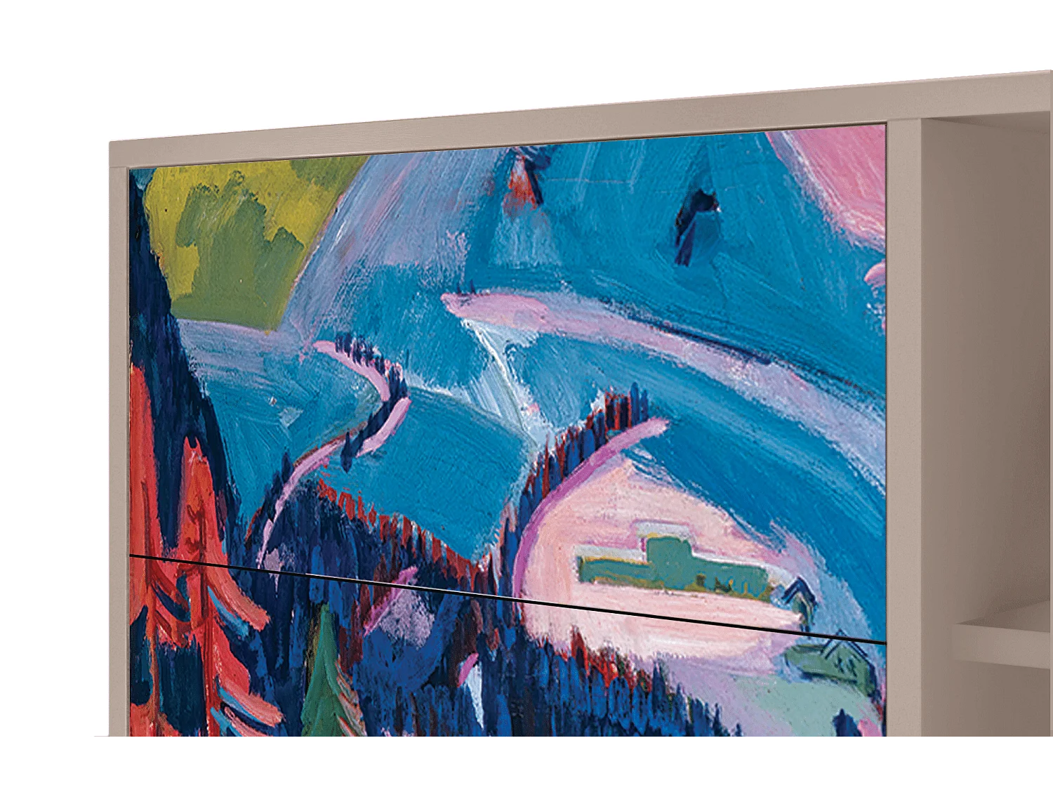 Buffet - 125x98x48 cm - BS2 - Davos Winter, Latte