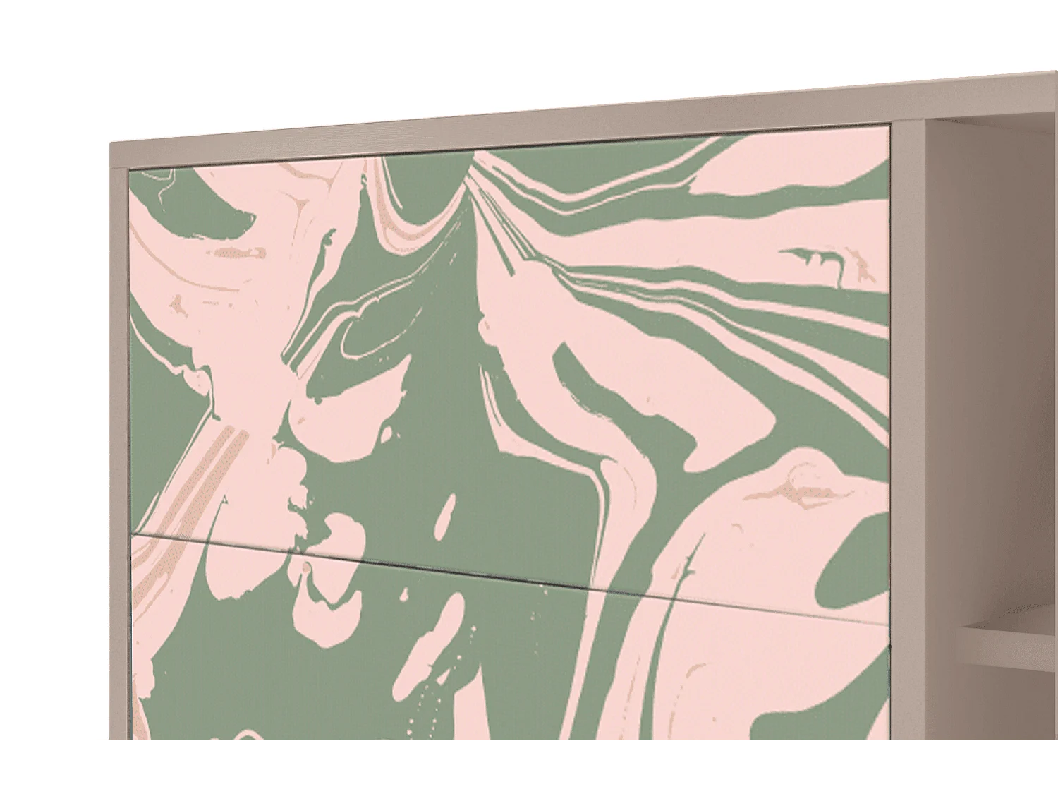 Aparador - 125x98x48 cm - BS2 - Aquarelle, Latte