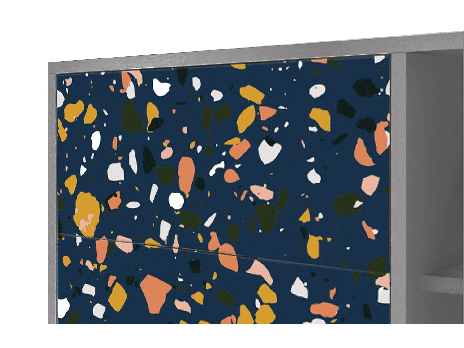 Sideboard - 125x98x48 cm - BS2 - Night Sky Langhterns, Grau