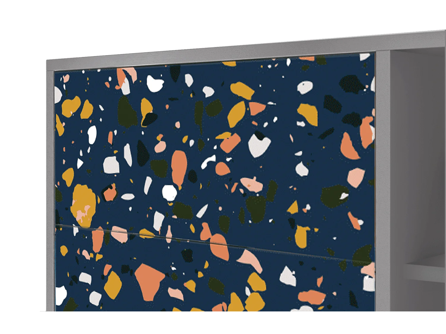 Buffet - 125x98x48 cm - BS2 - Night Sky Langhterns, Gris