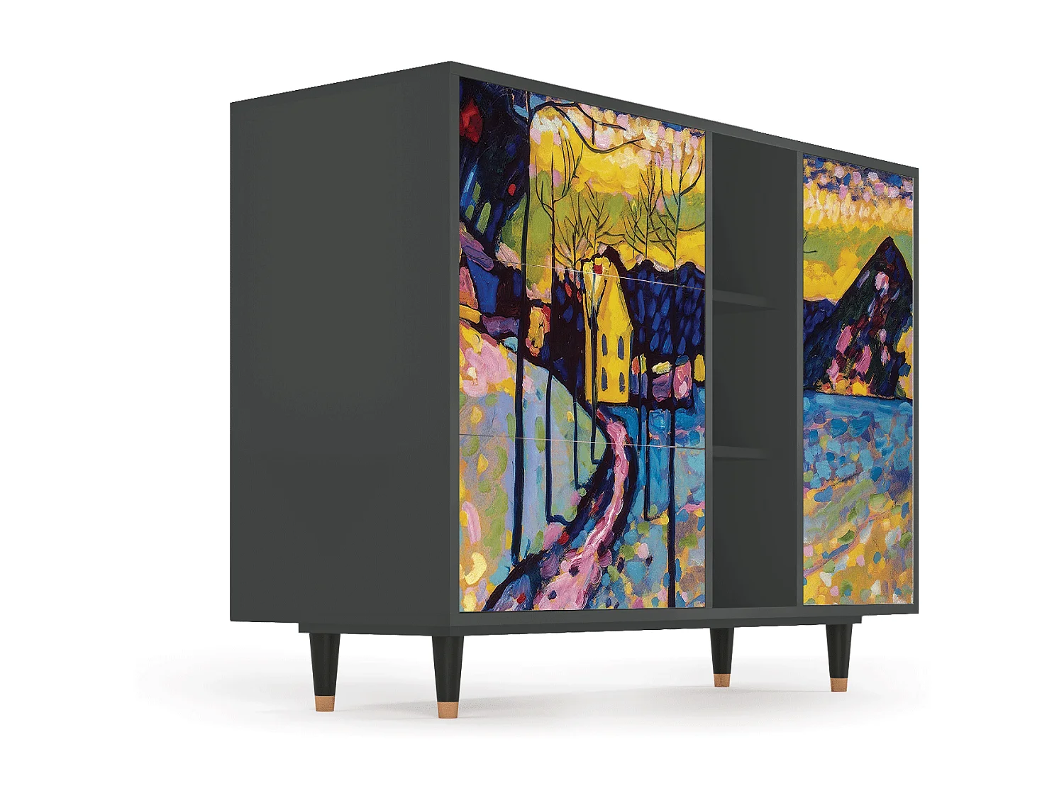 Credenza - 125x98x48 cm - BS2 - Winter Landscape, Antracite