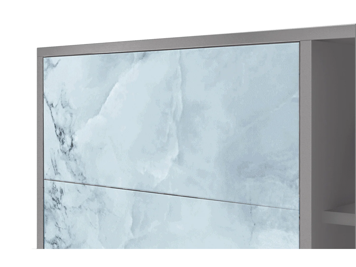 Buffet - 125x98x48 cm - BS2 - Glacial Colour, Gris