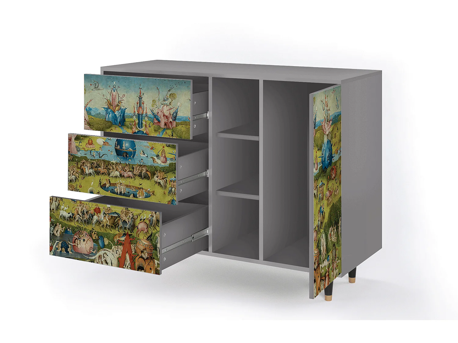 Buffet - 125x98x48 cm - BS2 - The Garden 2 by Bosch, Gris