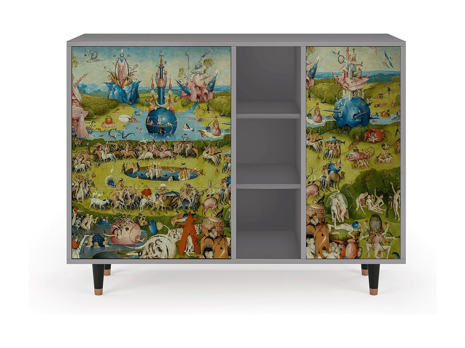 Dressoir - 125x98x48 cm - BS2 - The Garden 2 by Bosch, Grijs