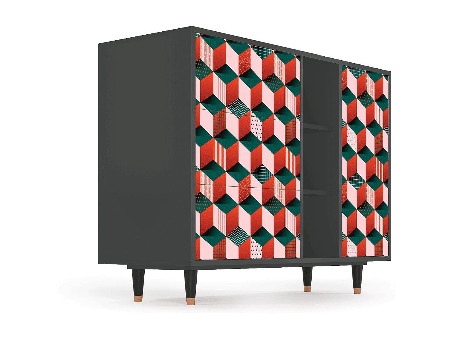 Sideboard - 125x98x48 cm - BS2 - Pepsi-Cola, Anthrazit