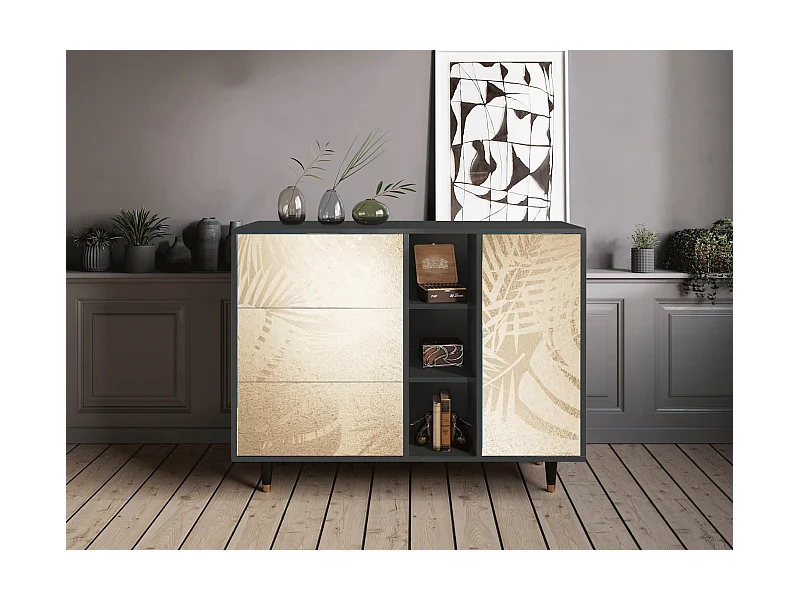 Sideboard - 125x98x48 cm - BS2 - Plant of the Dessert, Anthrazit