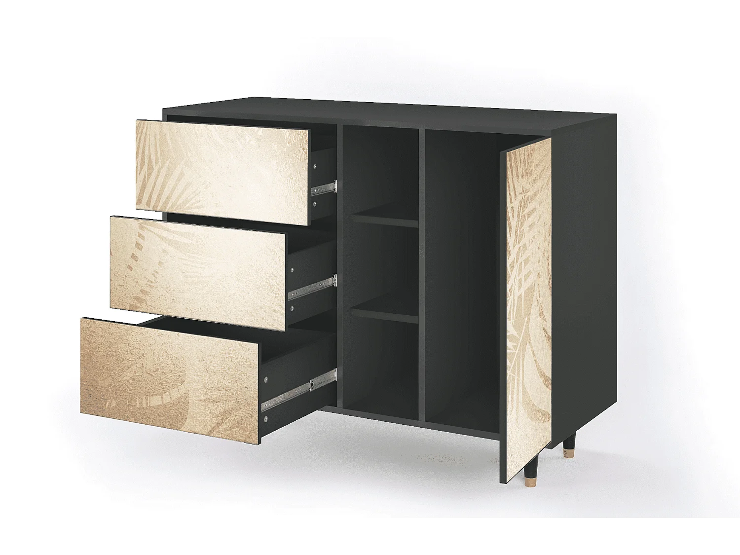 Aparador - 125x98x48 cm - BS2 - Plant of the Dessert, Antracita