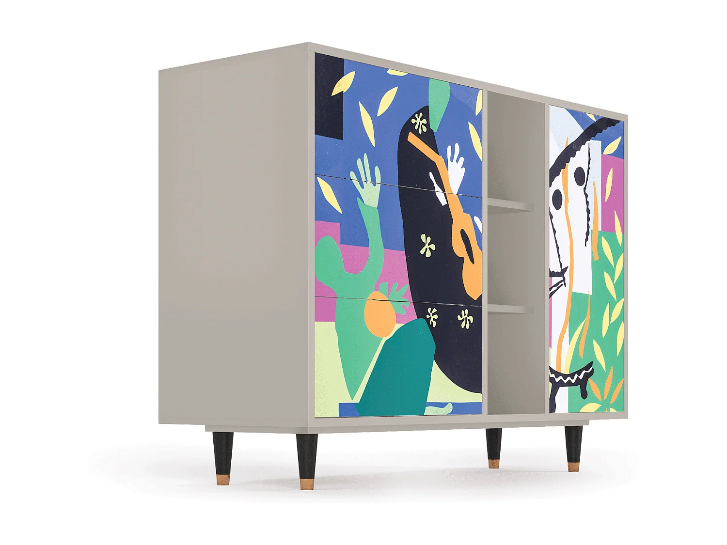 Buffet - 125x98x48 cm - BS2 - La Tristesse du Roi, Sable