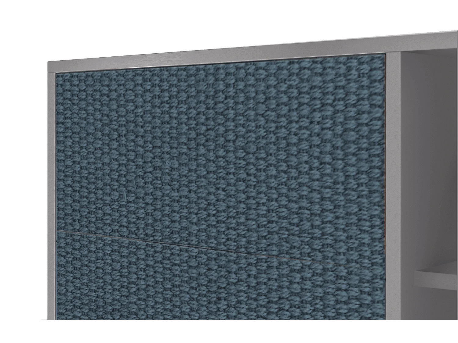 Buffet - 125x98x48 cm - BS2 - Knitted Pattern, Gris