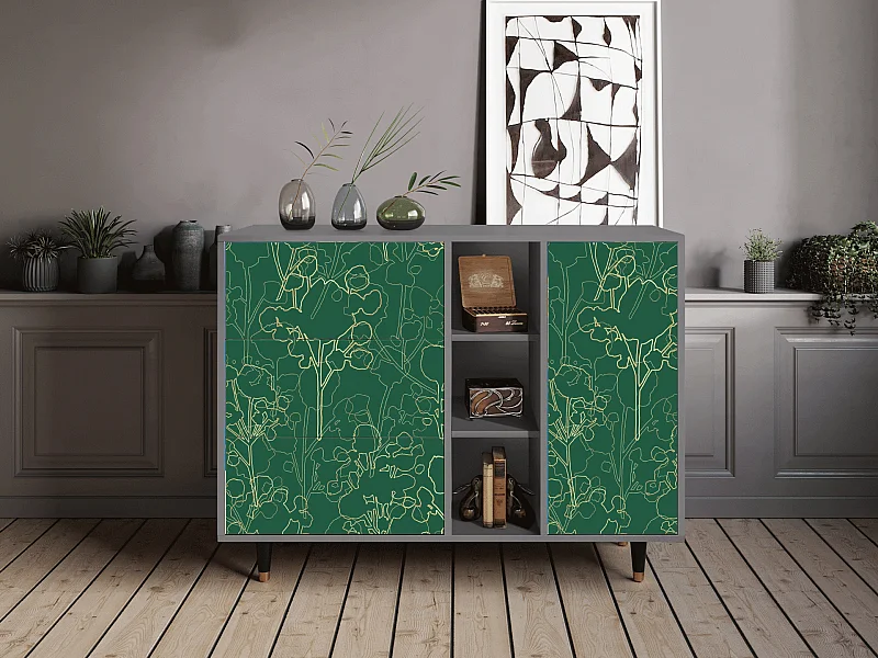 Credenza - 125x98x48 cm - BS2 - Emerald Forest, Grigio