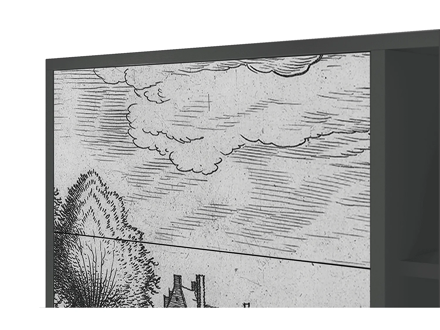 Buffet - 125x98x48 cm - BS2 - Country Village, Anthracite