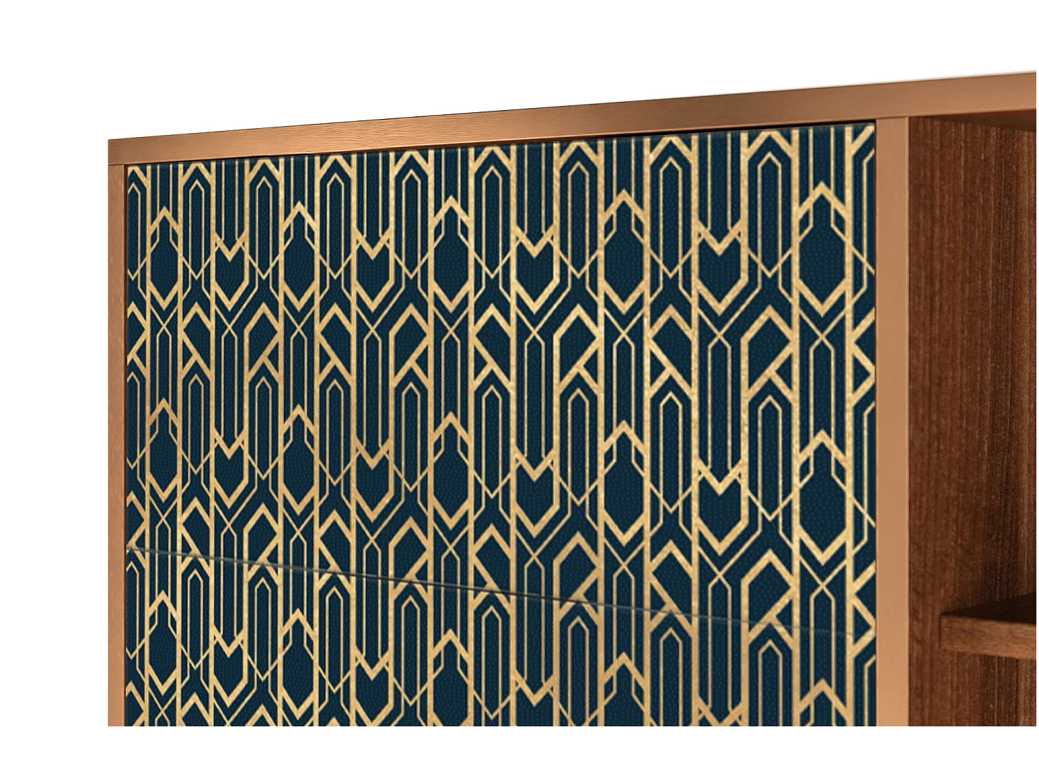 Buffet - 125x98x48 cm - BS2 - Golden Empire, Noyer