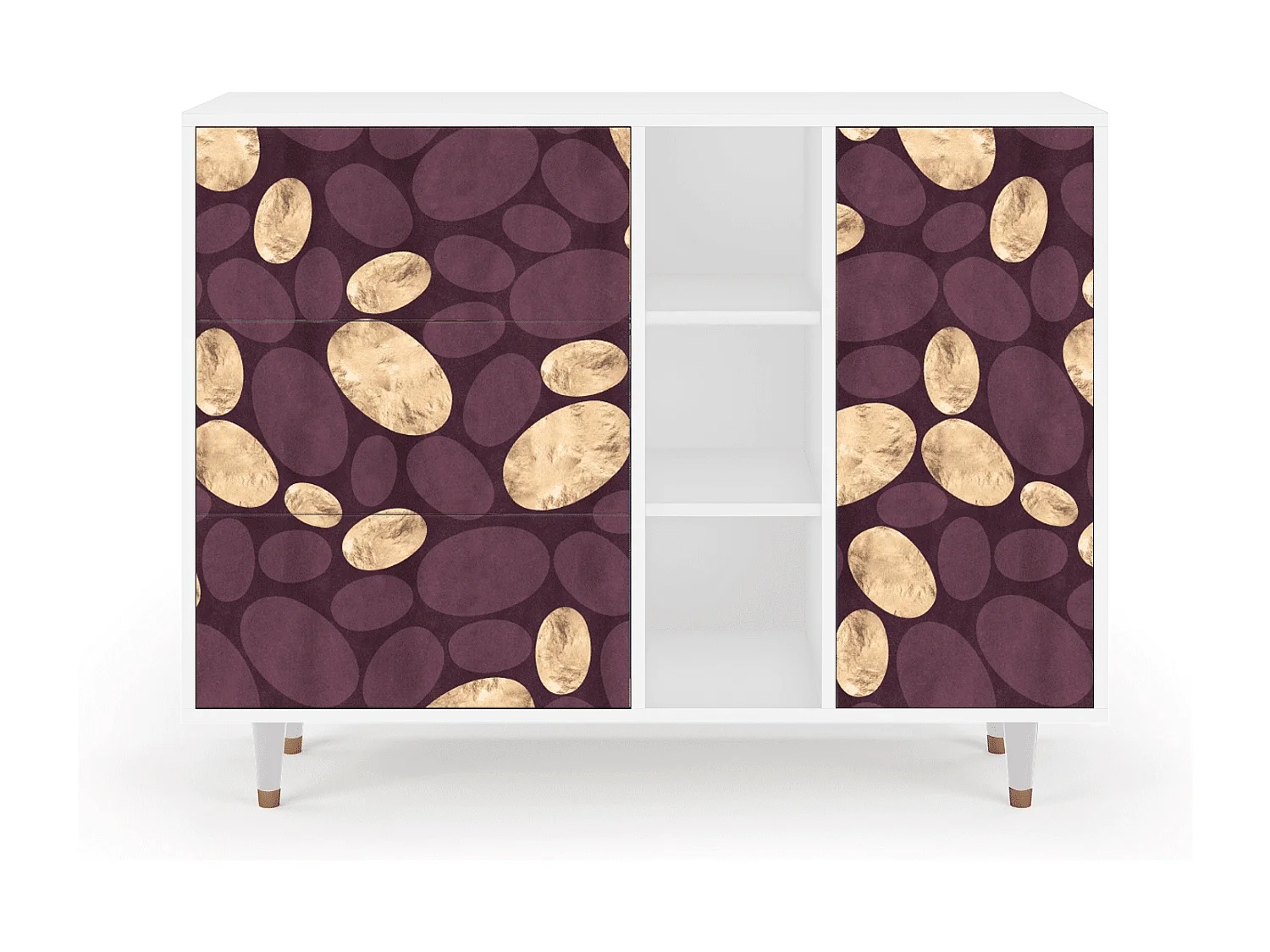 Kredens - 125x98x48 cm - BS2 - Fine Wine, Biały