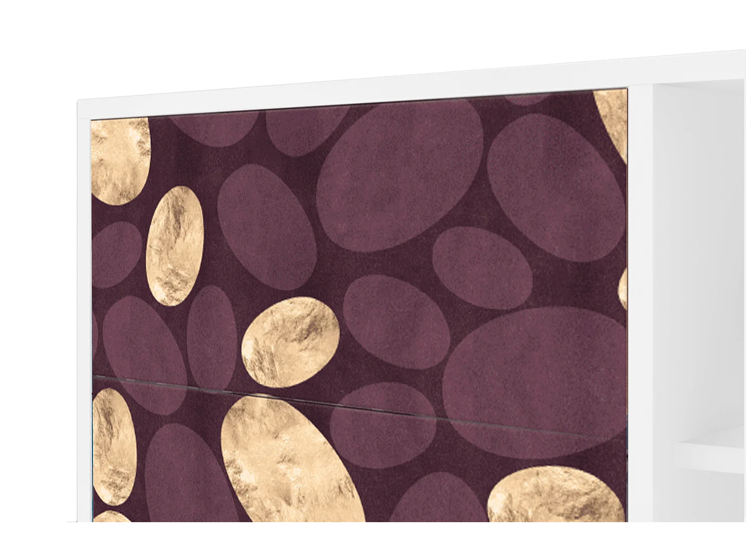 Kredens - 125x98x48 cm - BS2 - Fine Wine, Biały