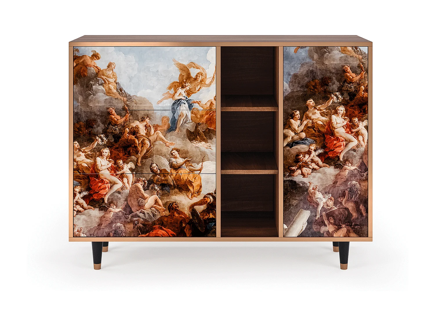 Buffet - 125x98x48 cm - BS2 - Versailles, Noyer
