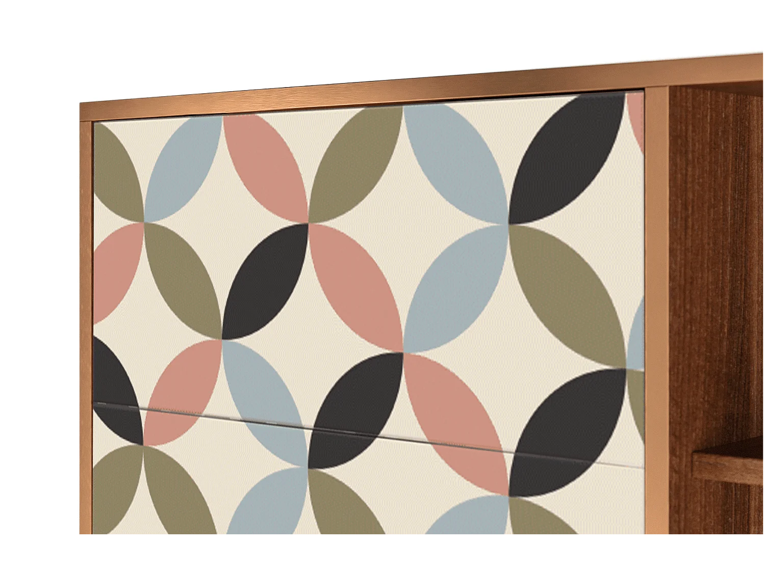 Sideboard - 125x98x48 cm - BS2 - Butterfly Effect, Walnuss