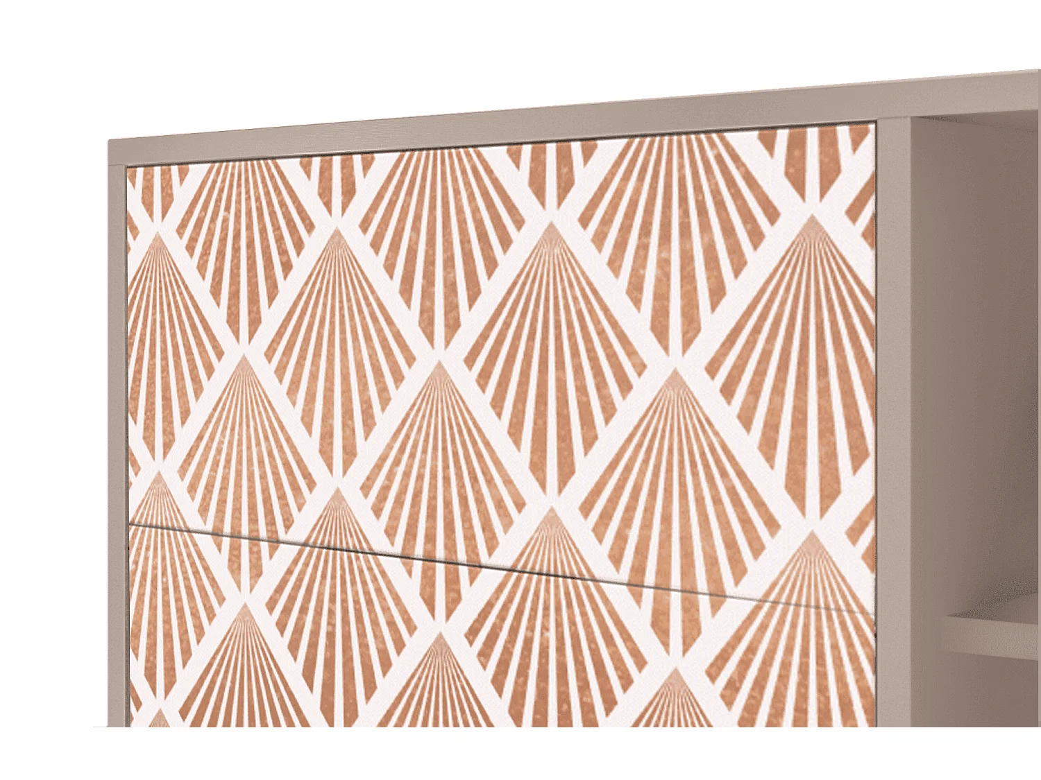 Dressoir - 125x98x48 cm - BS2 - Pastel Sunrise, Latte