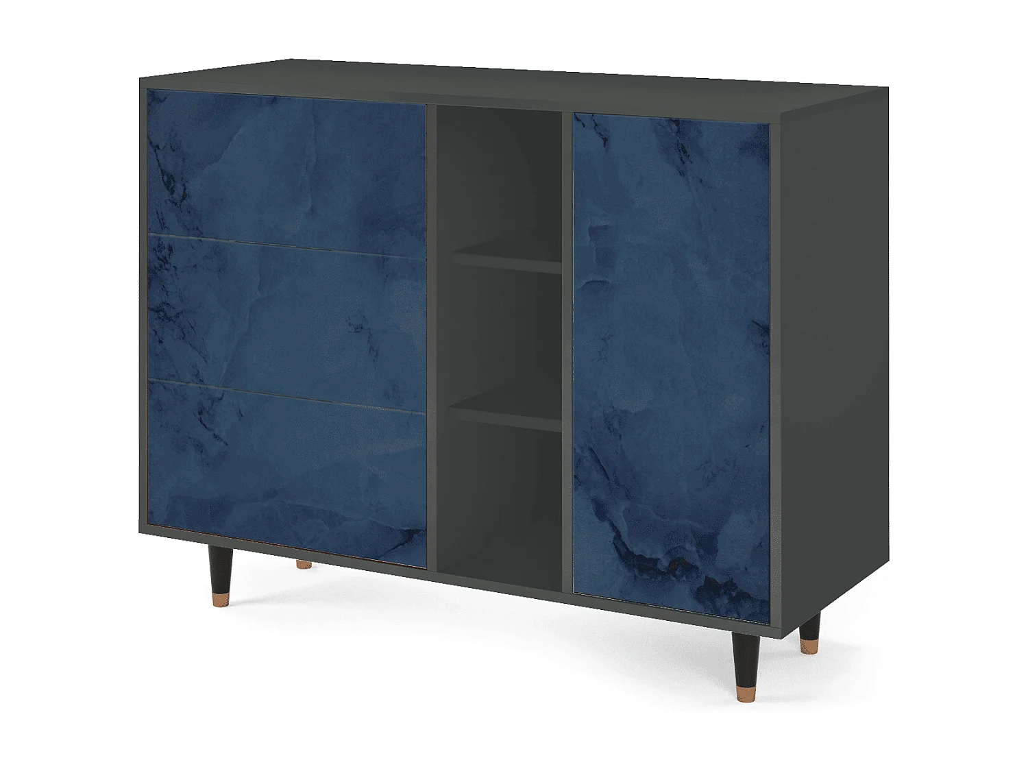 Buffet - 125x98x48 cm - BS2 - Endless Galaxi, Anthracite
