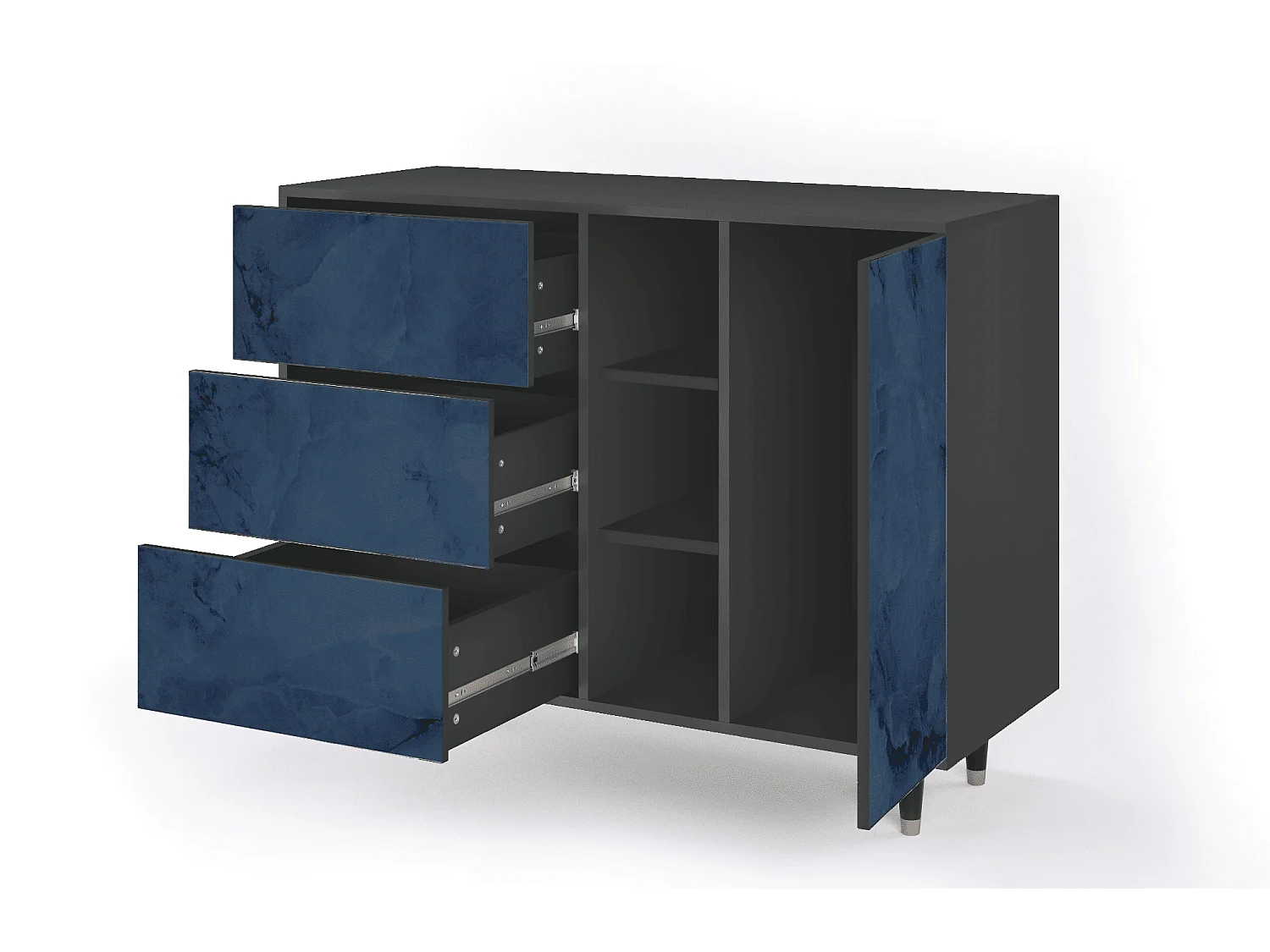 Buffet - 125x98x48 cm - BS2 - Endless Galaxi, Anthracite
