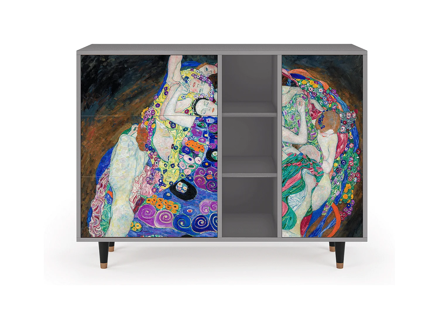 Sideboard - 125x98x48 cm - BS2 - The Maiden by Klimt, Grau