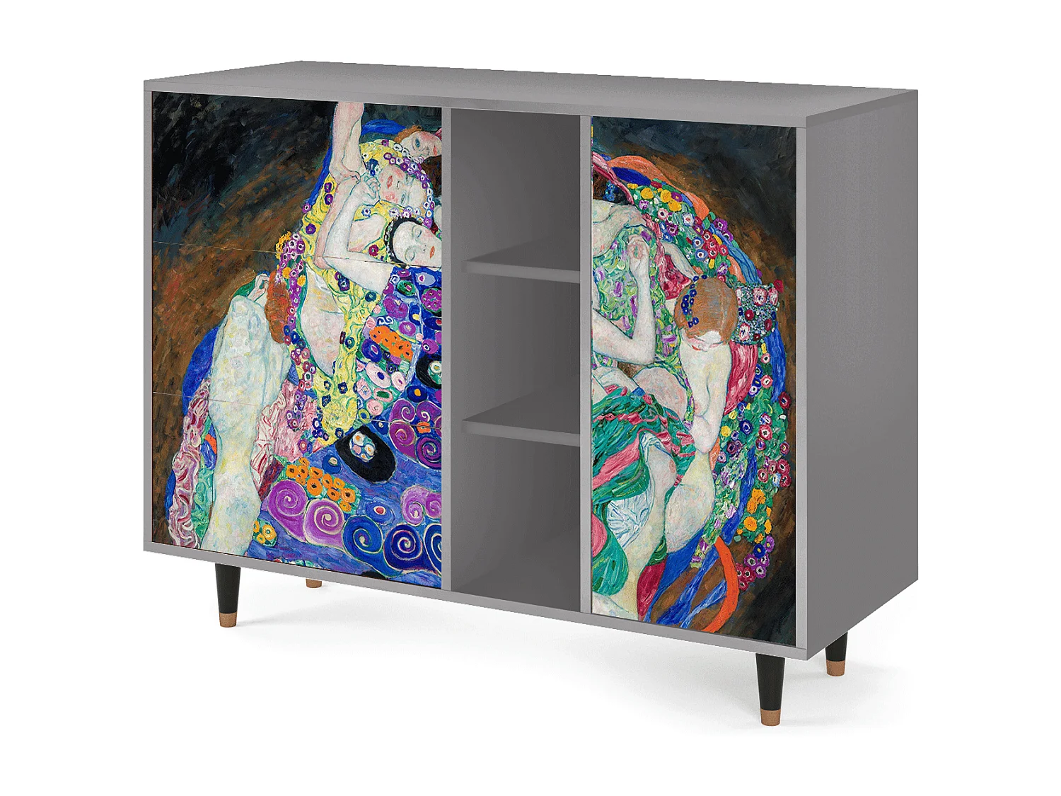 Sideboard - 125x98x48 cm - BS2 - The Maiden by Klimt, Grau