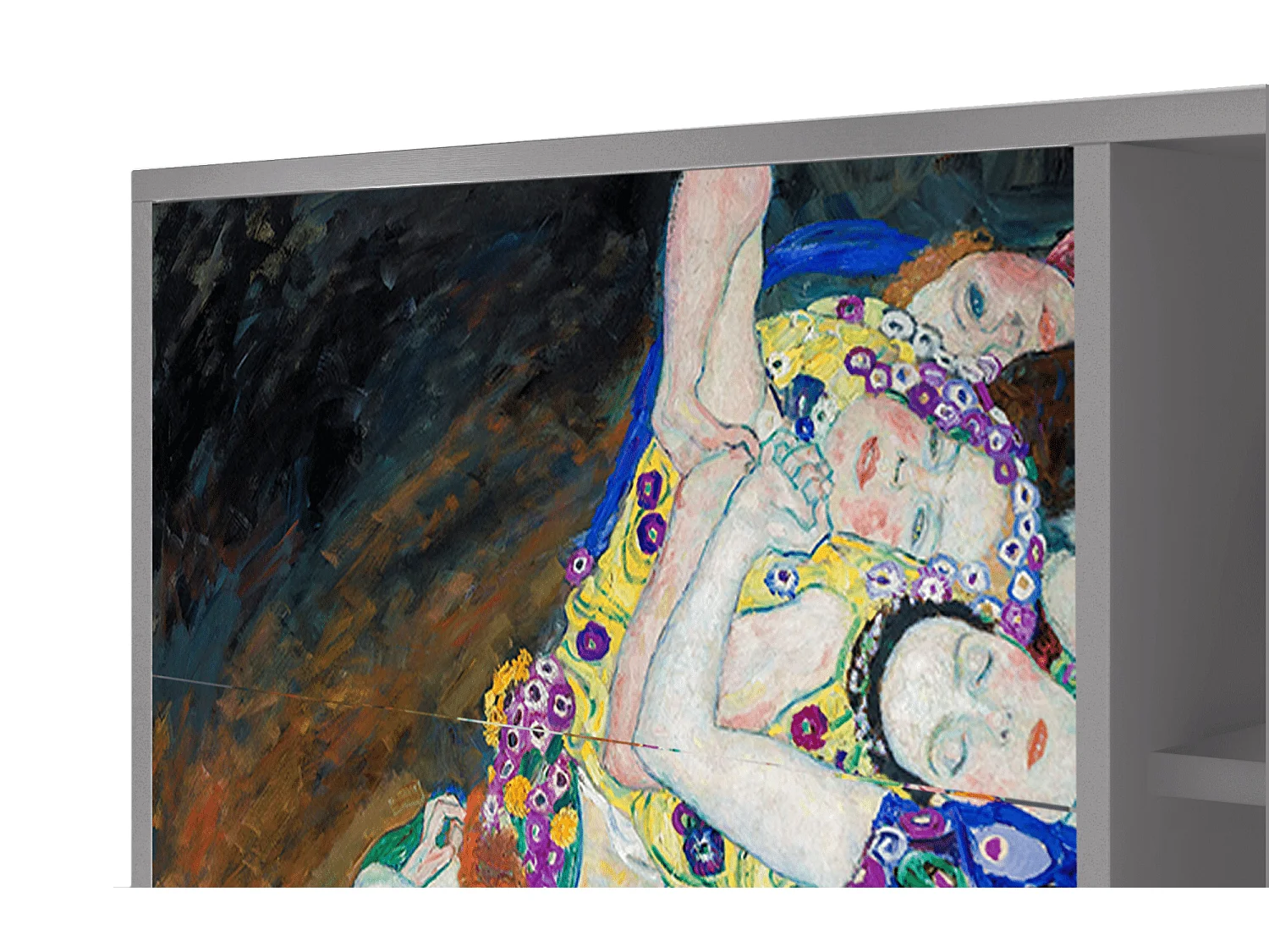 Kredens - 125x98x48 cm - BS2 - The Maiden by Klimt, Szary