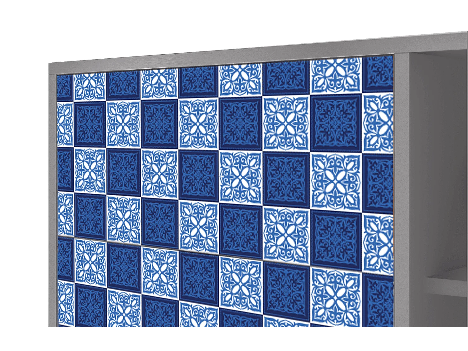 Kredens - 125x98x48 cm - BS2 - Light Path, Szary