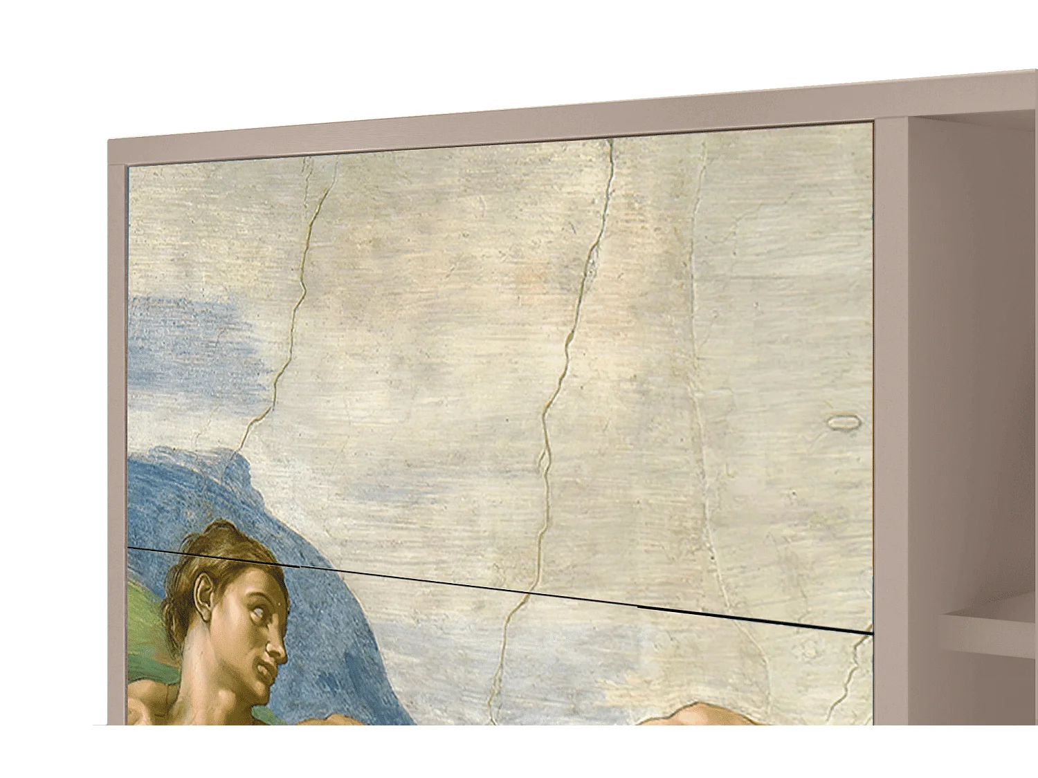 Dressoir - 125x98x48 cm - BS2 - The Creation of Adam, Latte
