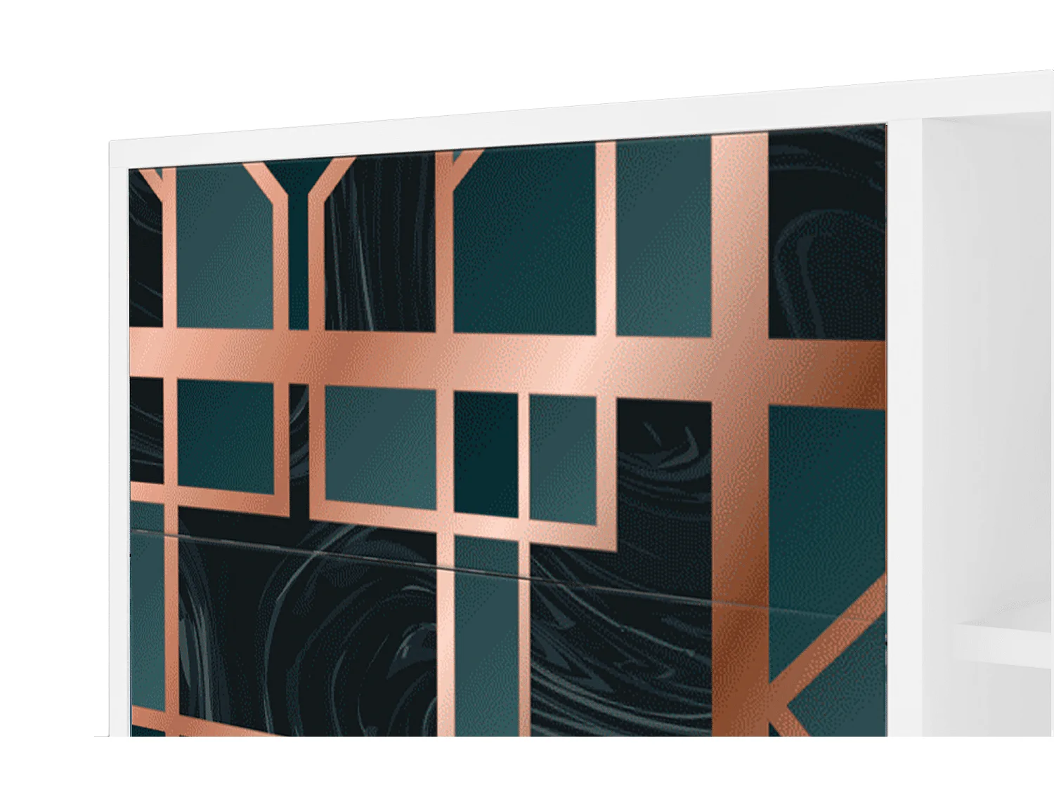 Buffet - 125x98x48 cm - BS2 - Emerald Metro, Blanc