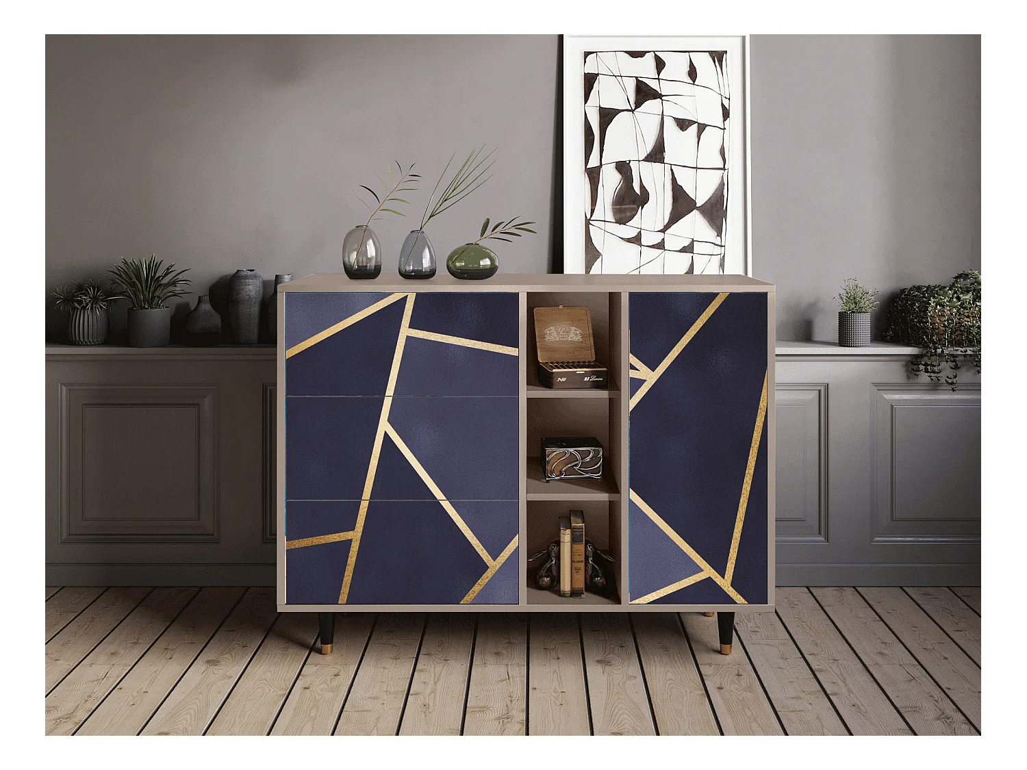 Dressoir - 125x98x48 cm - BS2 - The Amethyst, Latte
