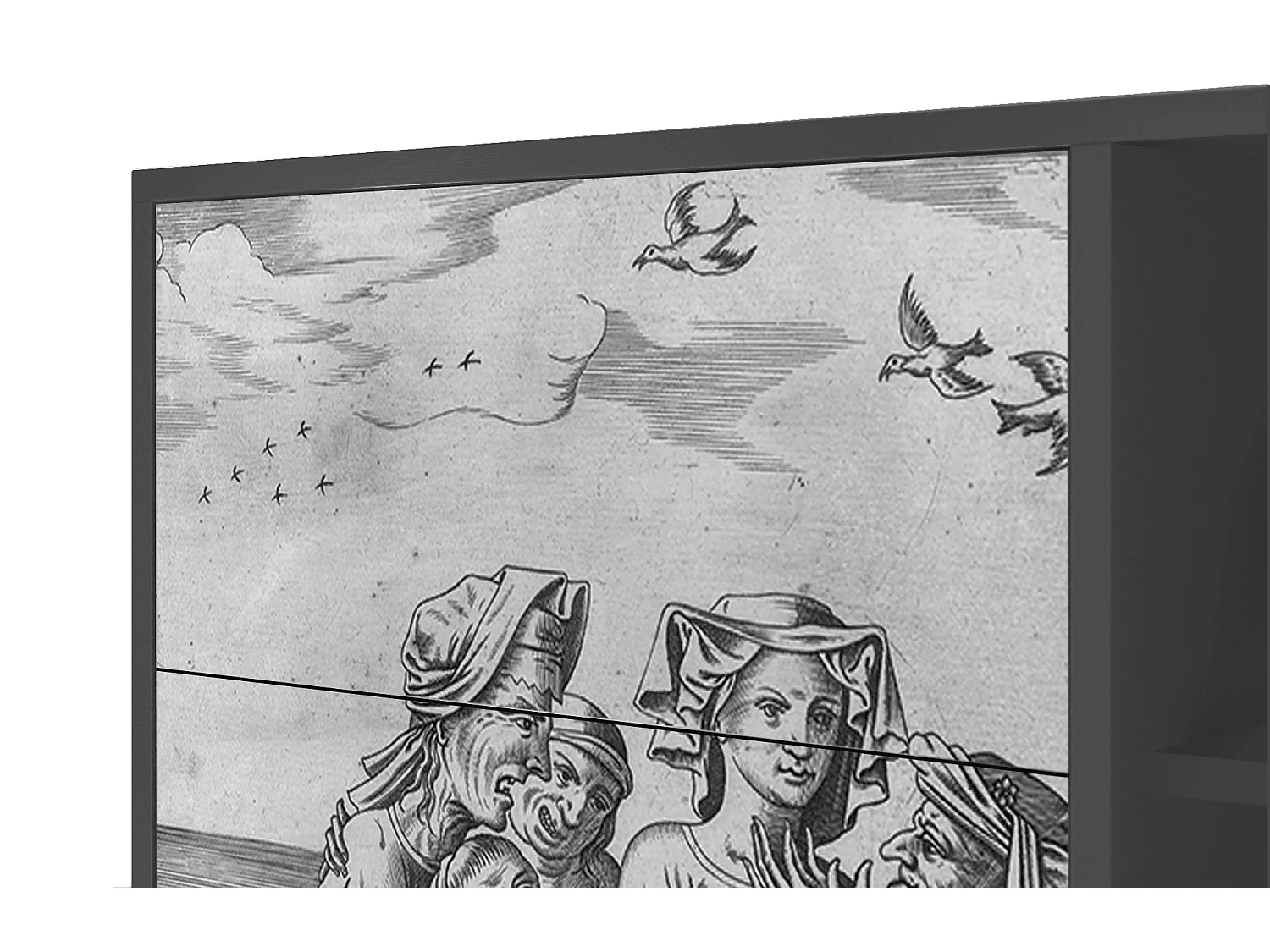 Buffet - 125x98x48 cm - BS2 - Blau Schuyte, Anthracite