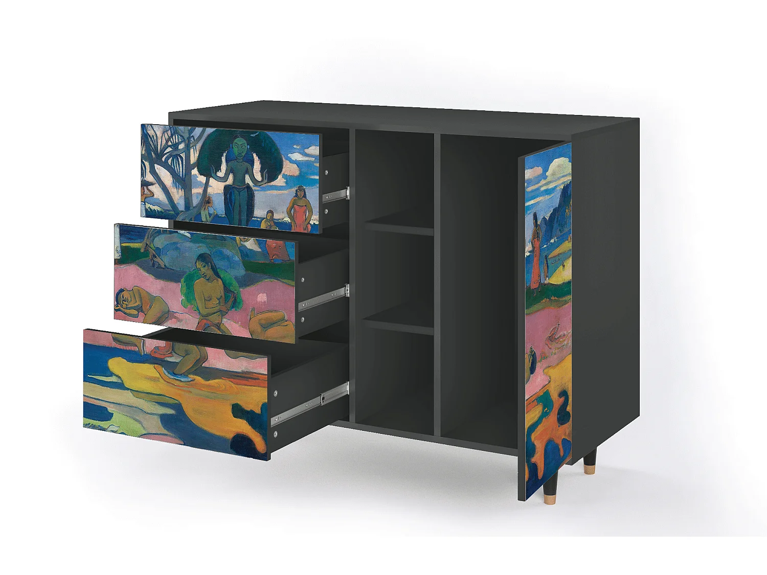 Buffet - 125x98x48 cm - BS2 - Day of the God, Anthracite