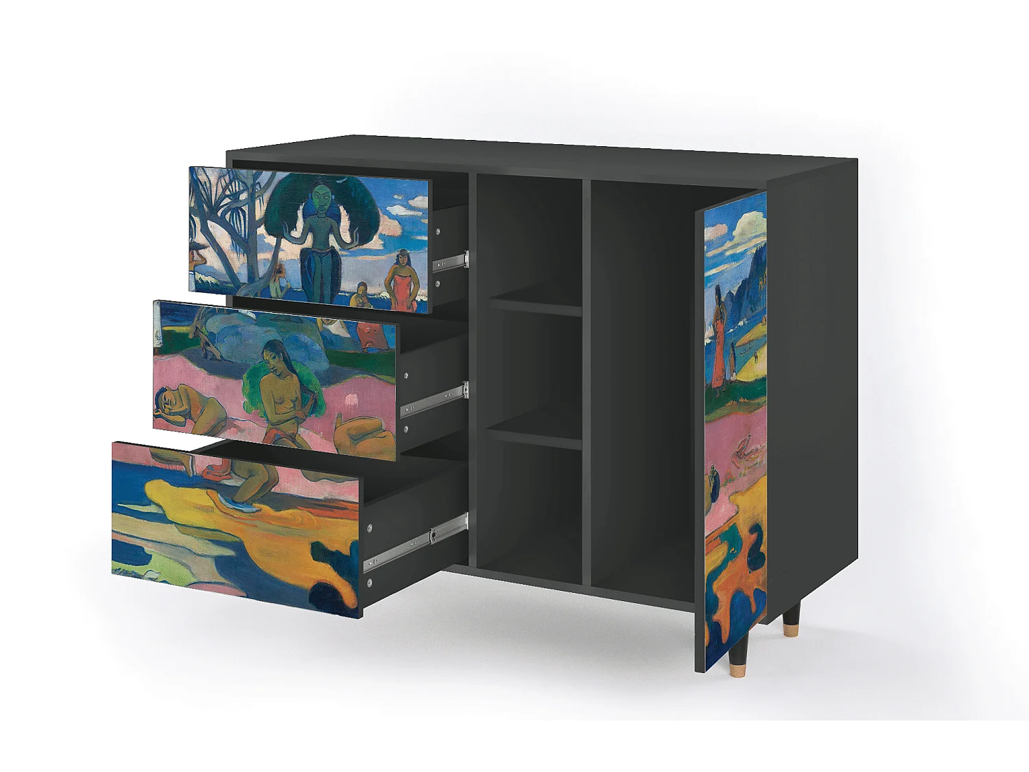 Buffet - 125x98x48 cm - BS2 - Day of the God, Anthracite