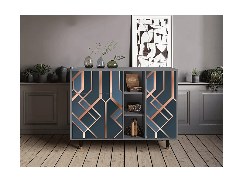 Dressoir - 125x98x48 cm - BS2 - Ashy 1920', Grijs