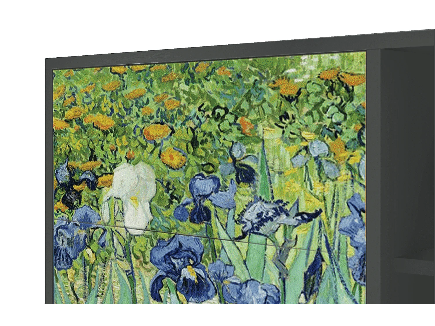 Kredens - 125x98x48 cm - BS2 - Irises , Antracyt